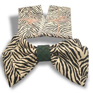 Home Dining Cloth Napkins Set (6) Wildlife Zebra Pattern